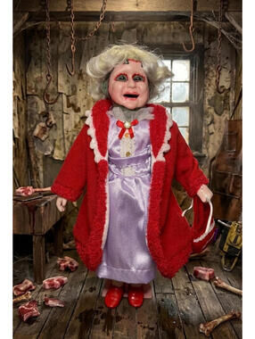 Leatherface's "Mother" - OOAK Scary Creepy Doll 18" Hand Painted Horror Art